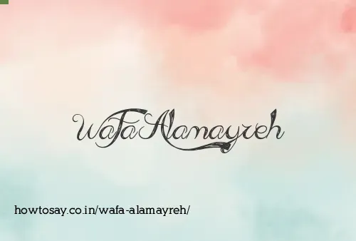 Wafa Alamayreh