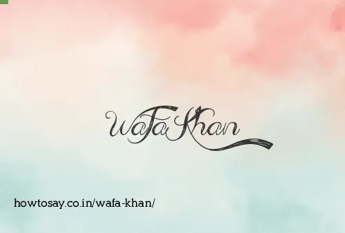 Wafa Khan