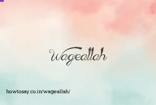 Wageallah
