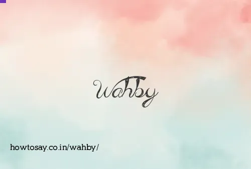 Wahby