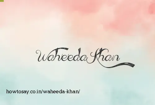 Waheeda Khan