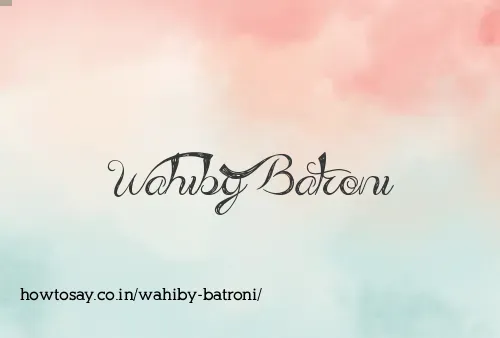 Wahiby Batroni