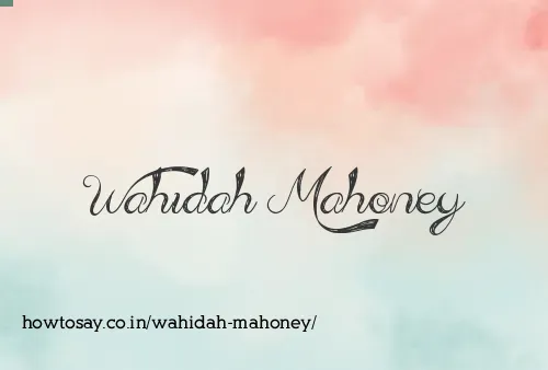 Wahidah Mahoney
