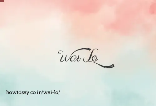 Wai Lo
