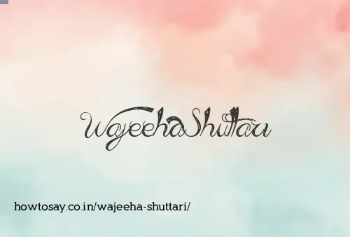 Wajeeha Shuttari