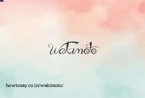 Wakimoto