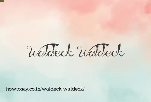 Waldeck Waldeck