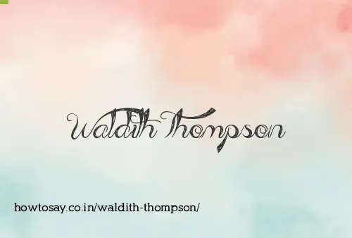 Waldith Thompson