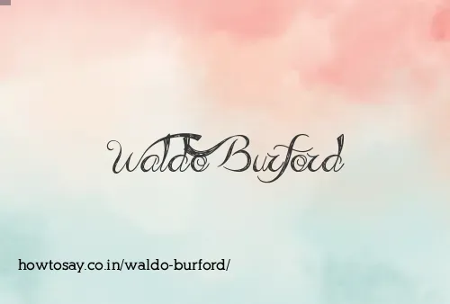 Waldo Burford