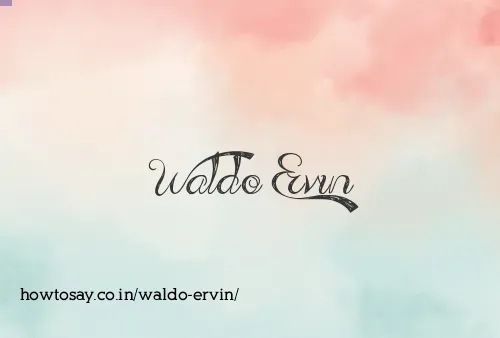 Waldo Ervin