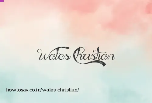 Wales Christian