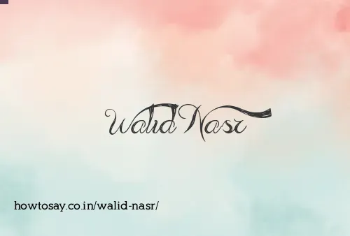 Walid Nasr