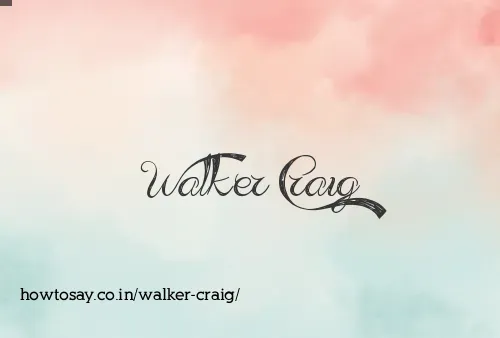 Walker Craig