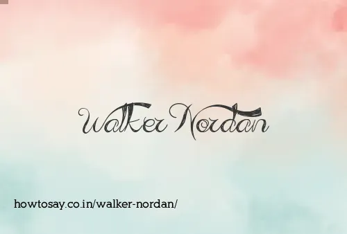 Walker Nordan