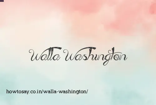 Walla Washington