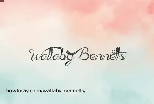 Wallaby Bennetts