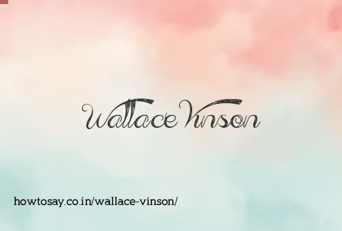 Wallace Vinson