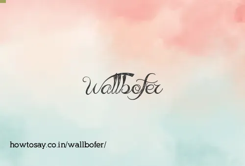 Wallbofer
