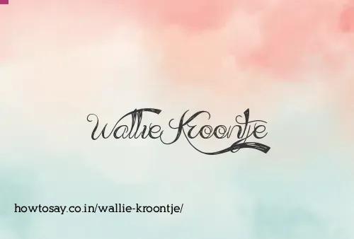 Wallie Kroontje