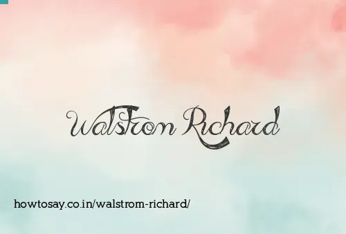 Walstrom Richard