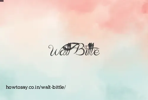 Walt Bittle