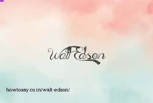 Walt Edson