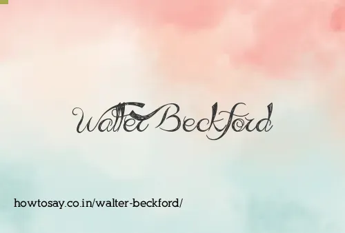 Walter Beckford