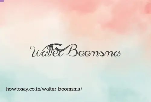 Walter Boomsma