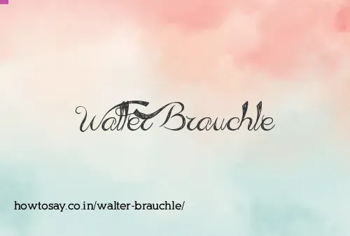 Walter Brauchle