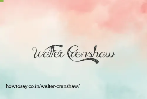Walter Crenshaw