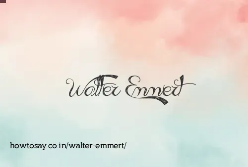 Walter Emmert
