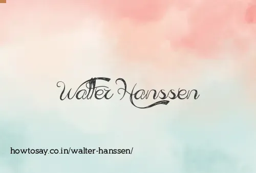 Walter Hanssen