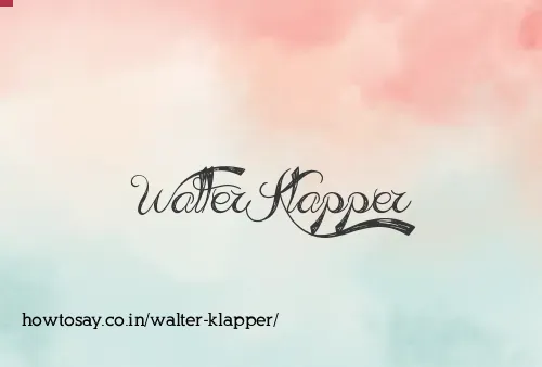 Walter Klapper