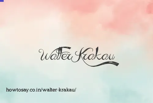 Walter Krakau