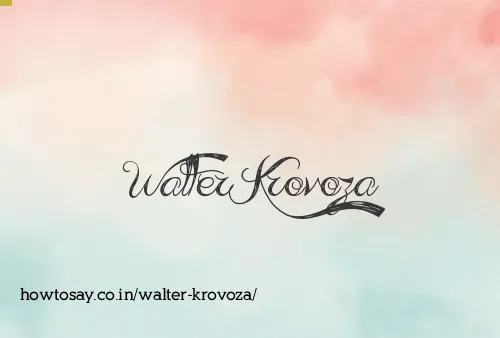 Walter Krovoza