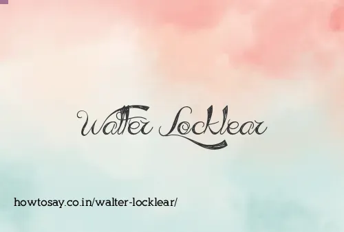 Walter Locklear