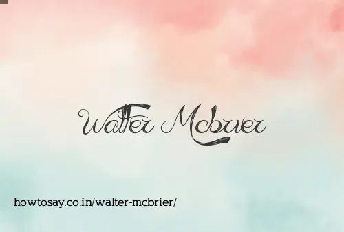 Walter Mcbrier