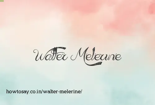 Walter Melerine