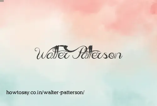 Walter Patterson