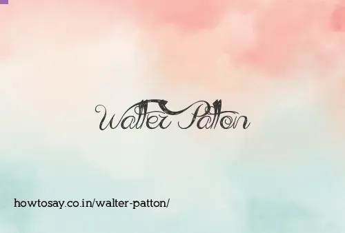 Walter Patton