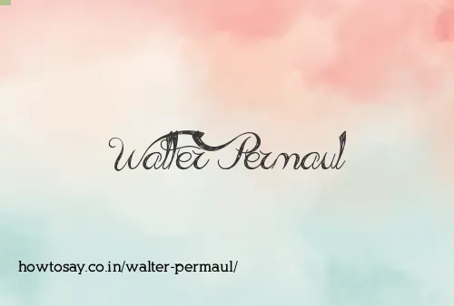 Walter Permaul