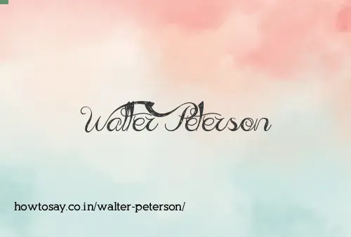 Walter Peterson