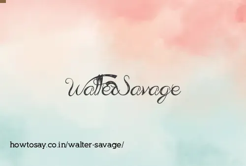 Walter Savage