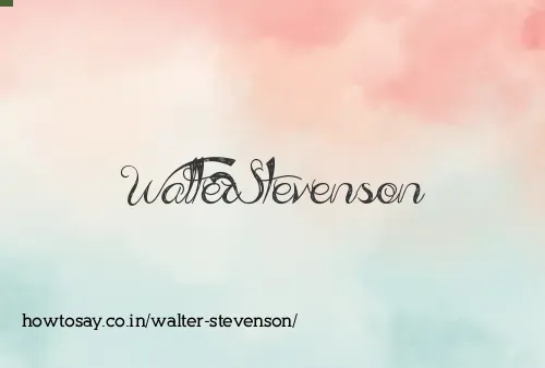 Walter Stevenson