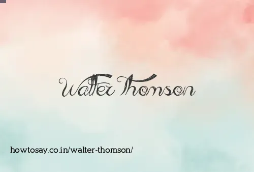 Walter Thomson