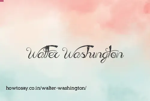 Walter Washington