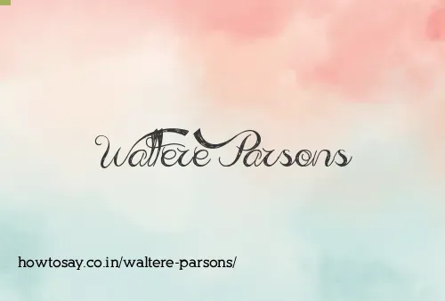 Waltere Parsons