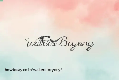 Walters Bryony