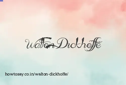 Walton Dickhoffe