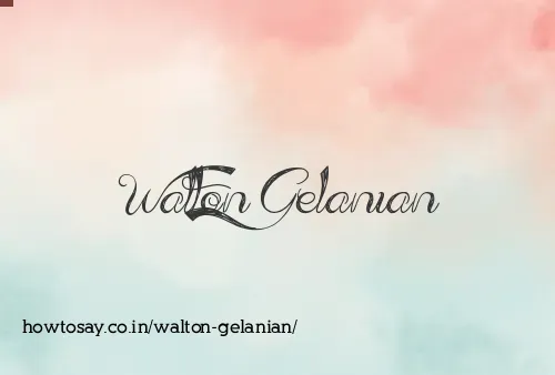 Walton Gelanian